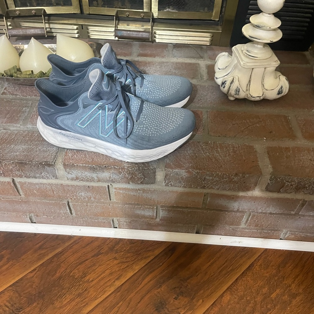 New Balance Blue and White Athletic Sneakers